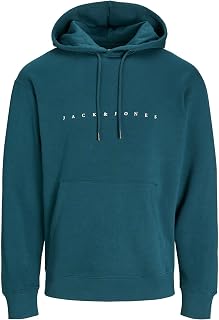 JACK & JONES Jjestar Jj Sweat Hood Noos Pls Jjestar Jj - Noos Pls Men's Hooded Sweatshirt (Pack of 1)