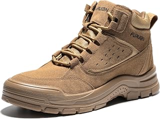 Furuian Steel Toe Boots for Men Women Lightweight Work Boots Pioneer Series | ASTM Certificated Safety Shoes, Width Options, Non Slip Rubber Sole, Comfortable Work Shoes for Construction, Warehouse, Yard