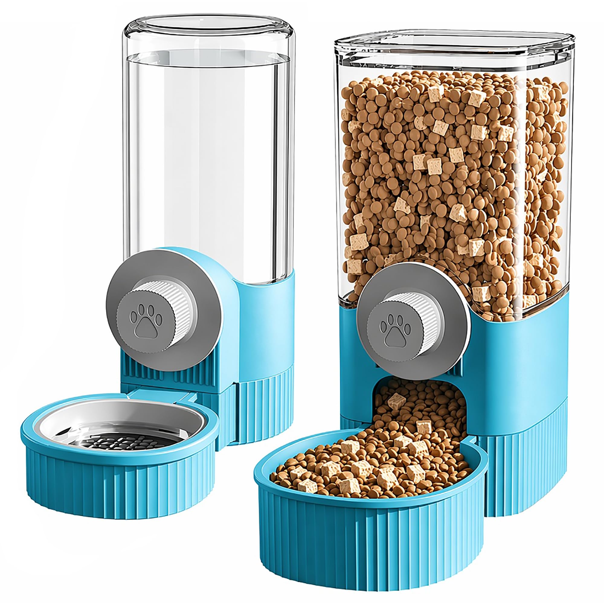 GKYMYZ 2 Pack Automatic Small Animal Feeder & Water Dispenser Set, 40oz Hanging 