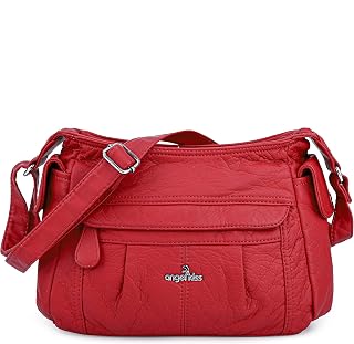 Angel Kiss Crossbody Bags for Women, Ladies Shoulder Handbags and Purses Medium Faux Leather Pocketbooks