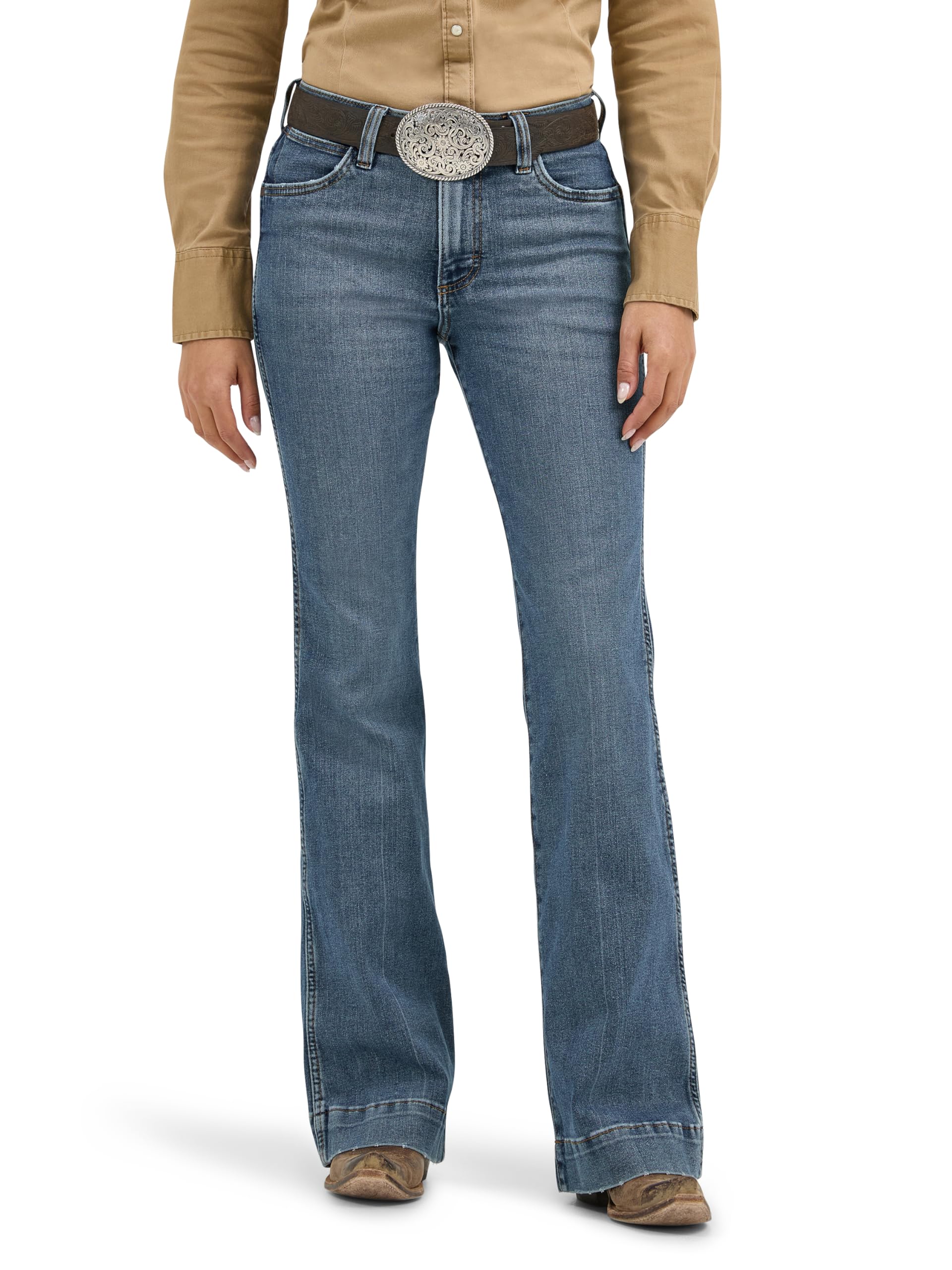 Wrangler Womens Retro Five Pocket High Rise Trouser JeanJeans