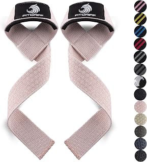 Fitgriff® Lifting Wrist Straps for Weightlifting, Gym, Deadlift, Workout (Made of Premium Cotton & Padded) - Men & Women