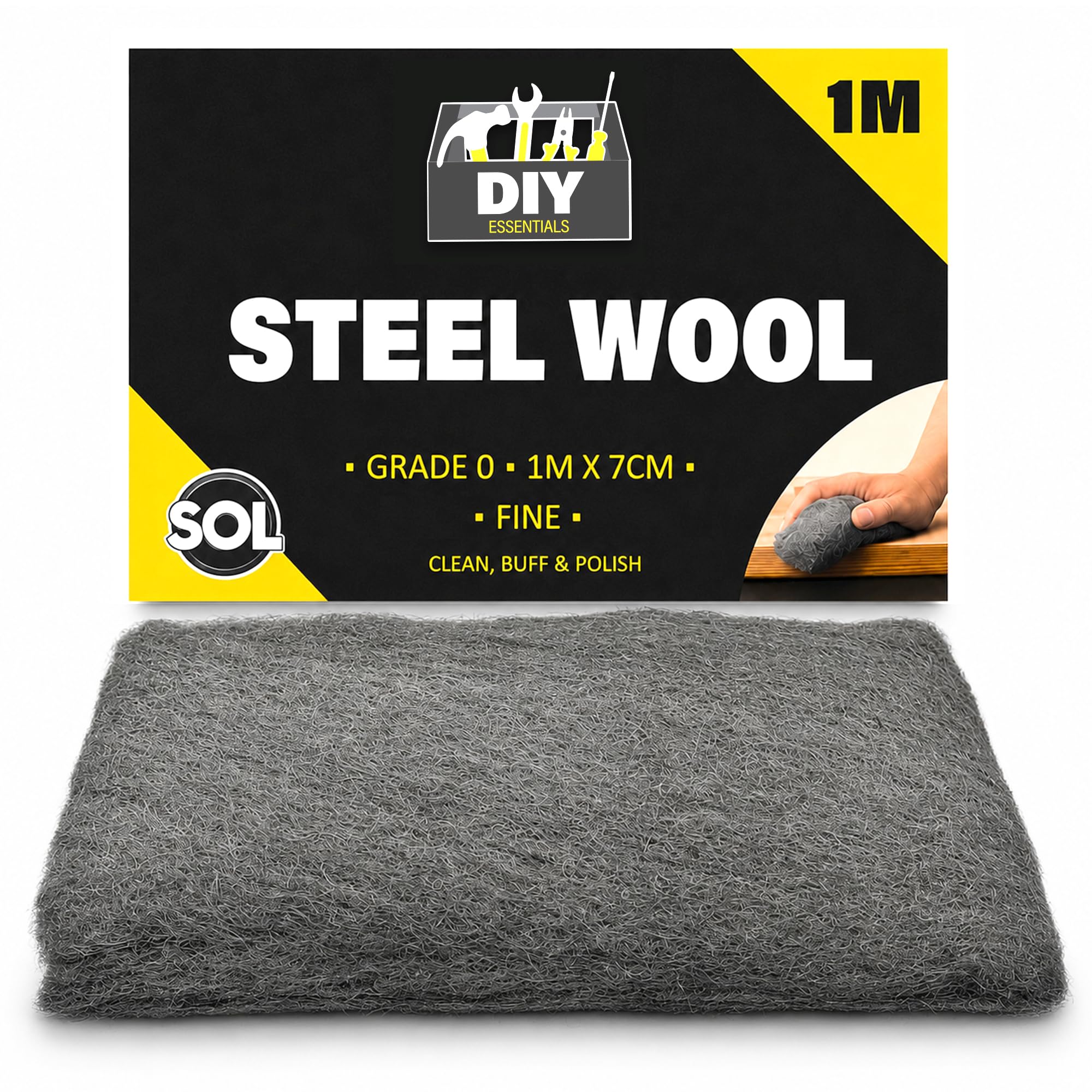 SOL 1pk Steel Wool Fine Grade for Cleaning - Wire Wool Mice Blocker - 1m | Wire 