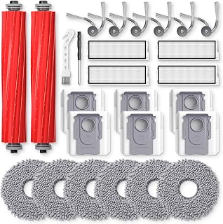 Qrevo S Pro / QV 35A Replacement Accessories for Roborock | for Qrevo S Pro, QV 35A, QV 35S Robot Vacuum, 2*Main Brush, 6*Side Brush, 4*Filters, 6*Mop Pads, 6*Dust Bag, 2*Tools