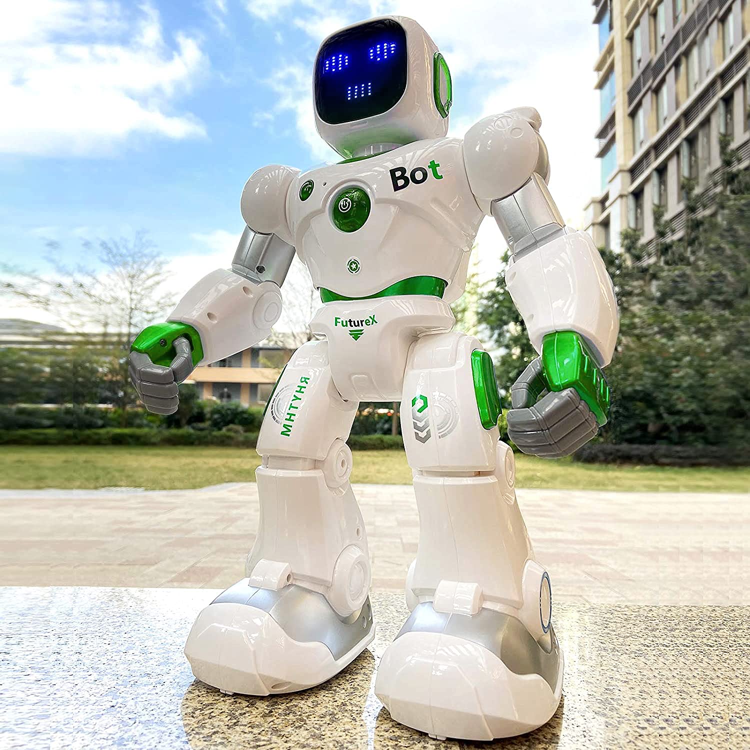 Ruko 1088 Large Remote Control Robot Toys for Kids, Birthday Gift, Green | STEM 