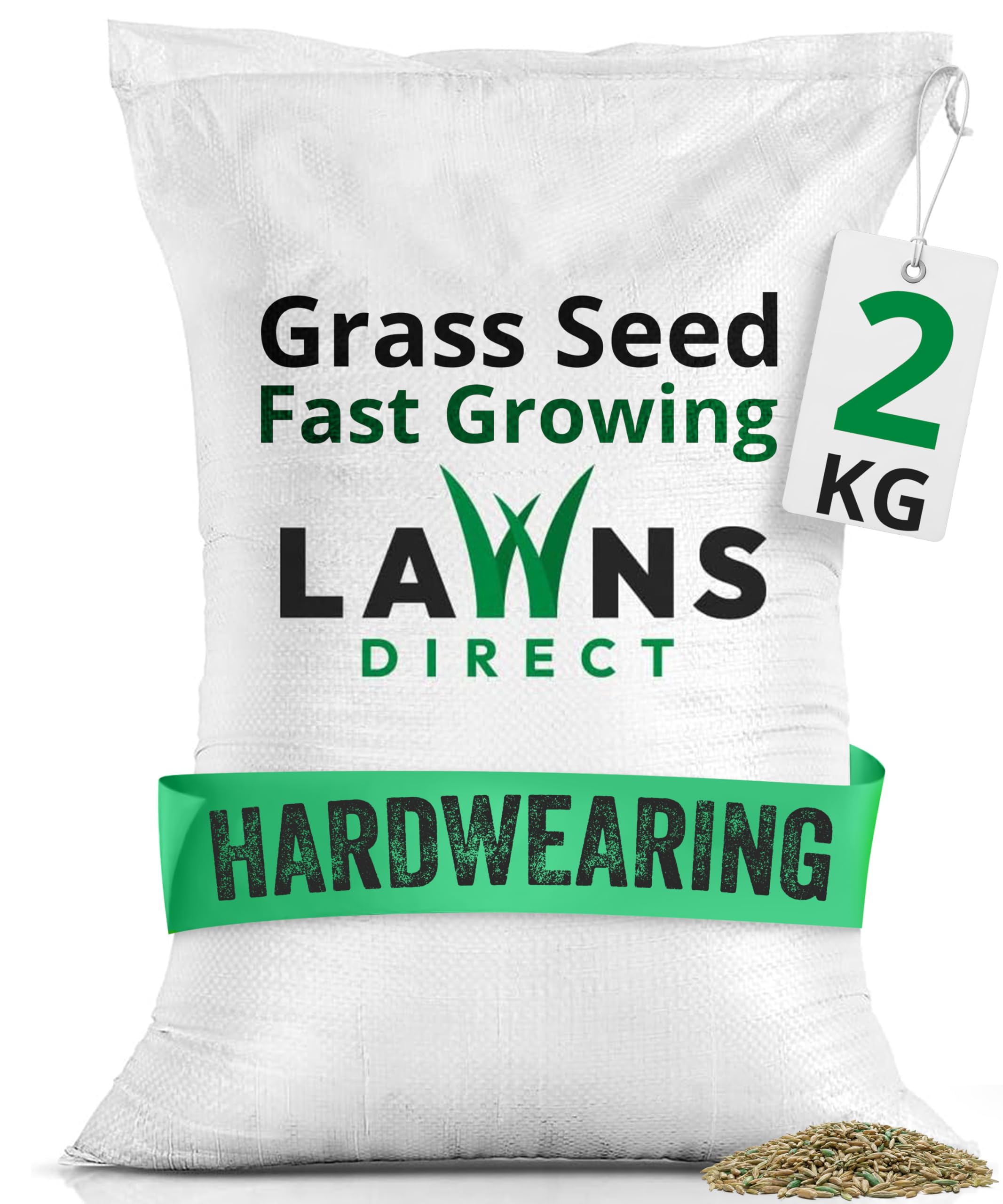 Lawns Direct ProGrass™ 2kg Fast Growing Hardwearing Grass Seed | Fast Growing Gr