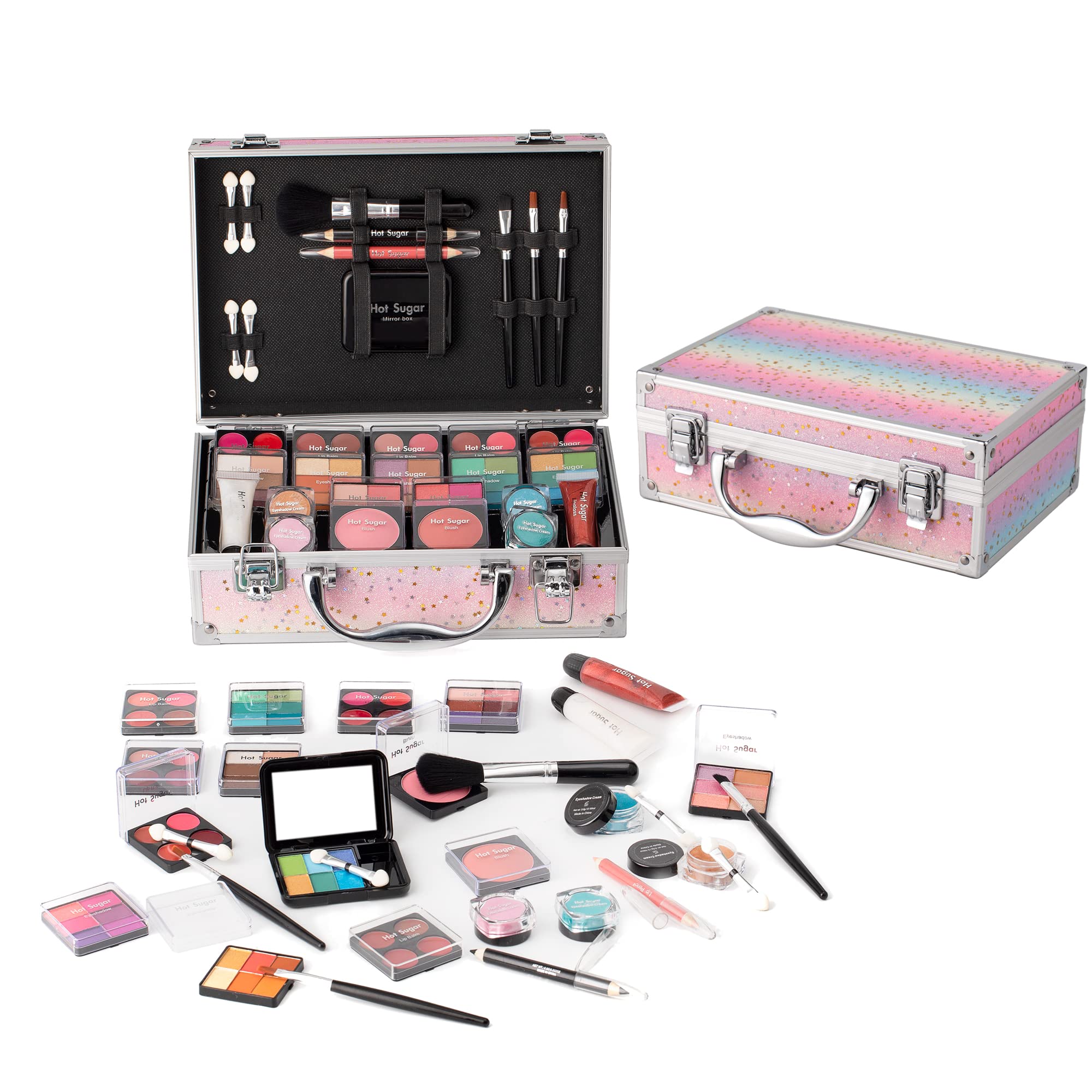 Hot Sugar Makeup Kit for Teenager Girls Starter Cosmetics Set Rainbow | Ideal be