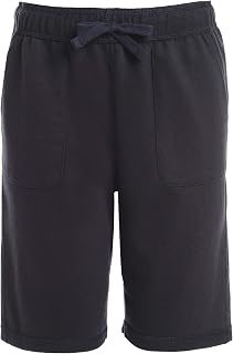Izod Boys' School Uniform Sensory-Friendly Knit Short, Soft Fabric with Elastic Waist, Tagless, Flattened Seams & Pockets