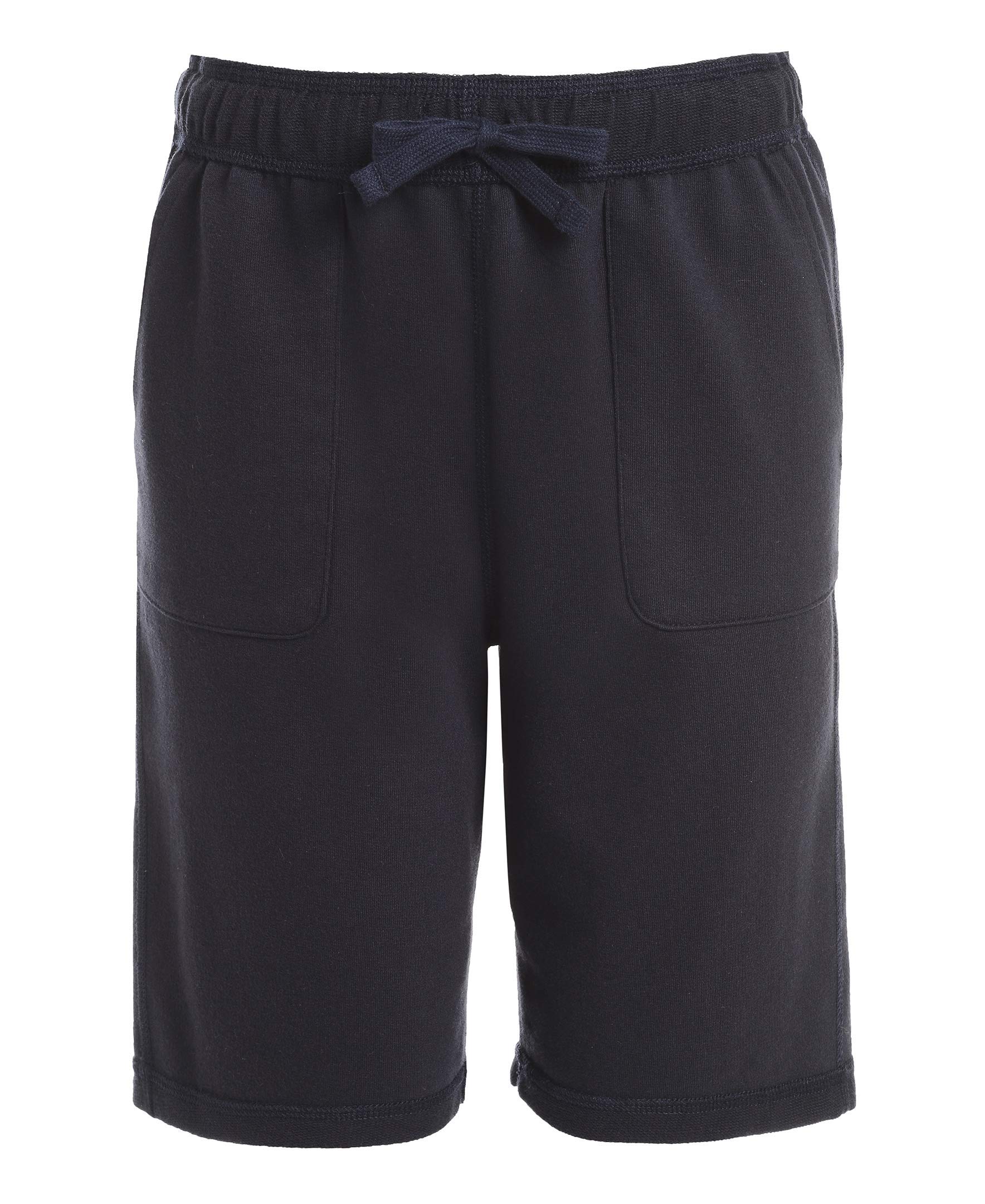 Izod Boys' School Uniform Sensory-Friendly Knit Short, Soft Fabric with Elastic 