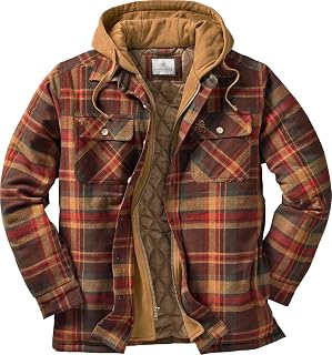 Legendary Whitetails Men's Flannel Shirt Jacket Plaid Hooded Shacket Shirt Jacket (pack of 1)