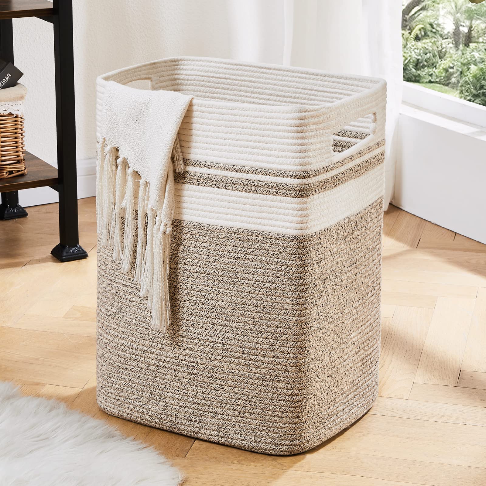 OIAHOMY Laundry Hamper Collapsible Laundry Basket Clothes Organizer Yellow | 16x