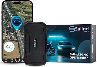 SALIND 4G GPS Tracker for Vehicles, Heavy-Duty Tracking Device for Cars | Up to 180 Days Battery - Real-Time Tracking - Anti-Theft GPS Device with Strong Magnet - Geofence - Subscription Required