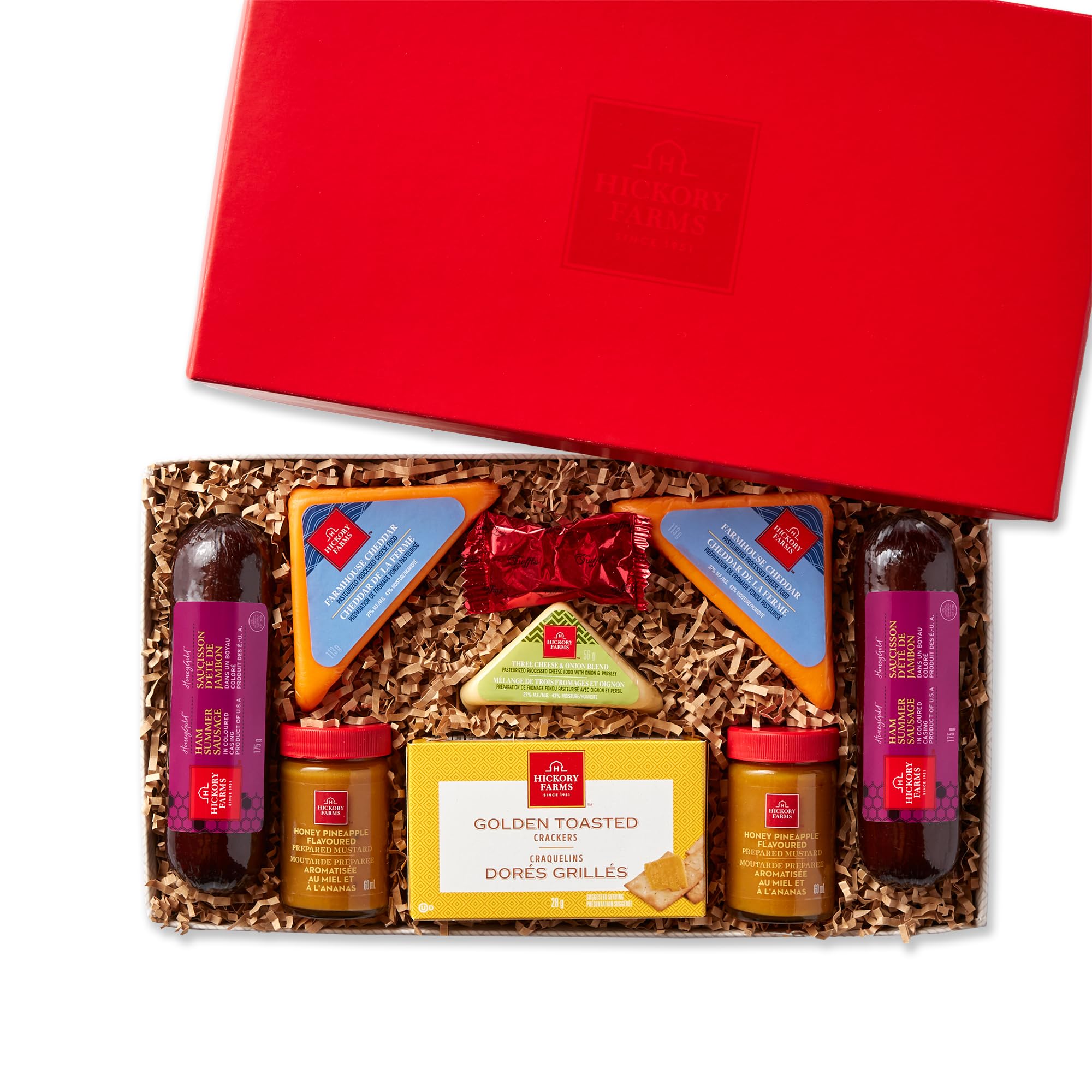 Hickory Farms Ham Lover's Collection Gift Box | Medium Gift Box | Meat & Cheese 