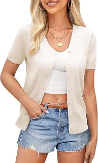 Grace Karin Women's Lightweight Long Sleeve Short Cardigan Summer Autumn Fashion Clothing Shrug