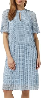 COMMA Flowing Pleated Chiffon Dress