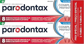 Parodontax Complete Protection Toothpaste Intense Freshness, 8 Benefits, Against Occasional Bleeding Gums, Bitube Format (2 x 75 ml)