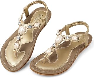 SHIBEVER Dressy Flat Women Sandals: Comfortable Summer Thong Flats Sandal