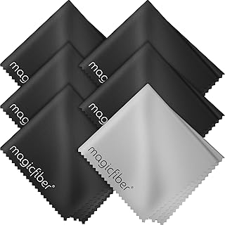 MagicFiber Microfiber Cleaning Cloth, Glasses Cleaner, Eyeglass Wipes, 6pk | Clean Eye Glasses, Lenses, Screens, Cameras, Sunglasses, Watches, Electronics, & More