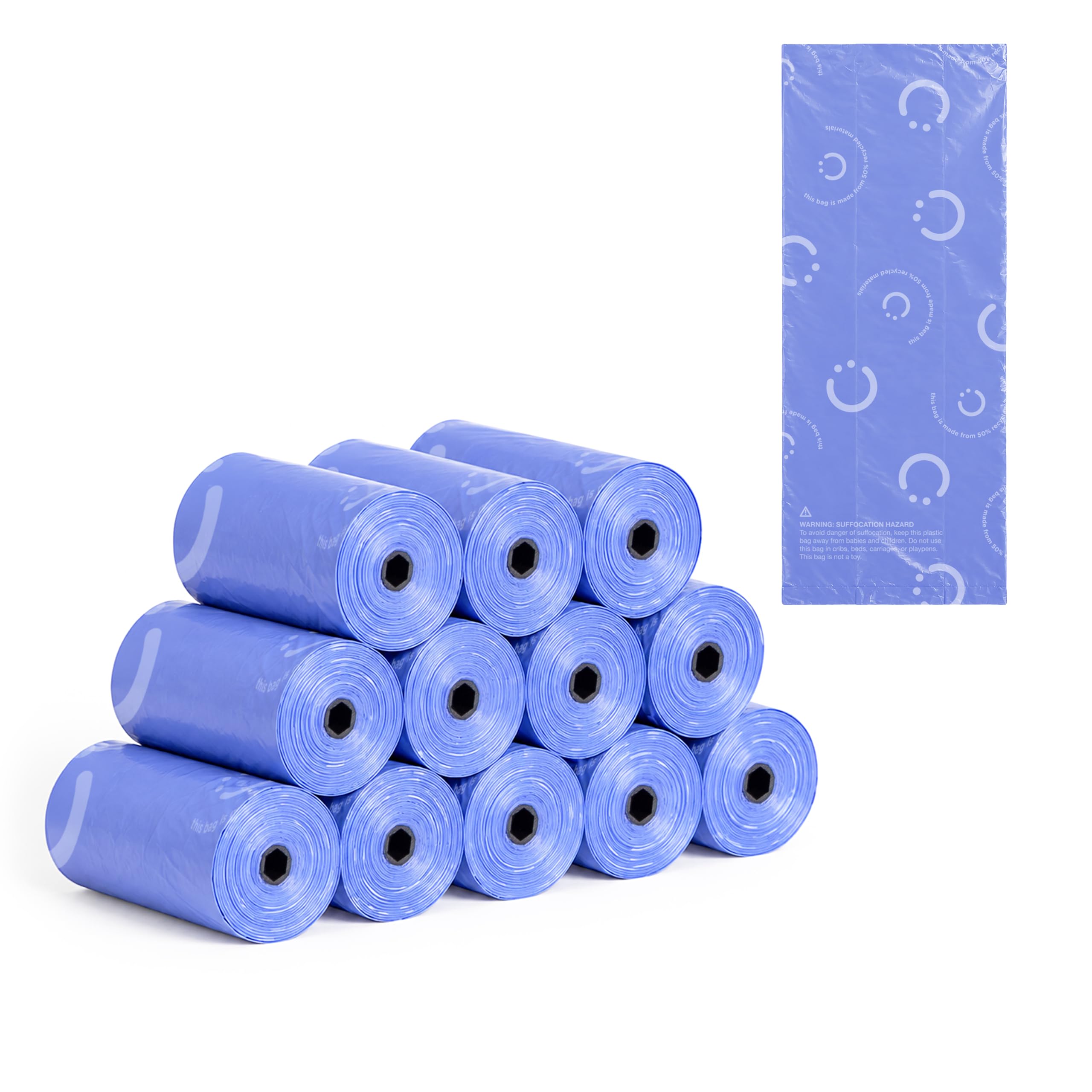 Ubbi On-the-Go Refill Bags, Lavender Scented, 12 Pack | Made from 50% Recycled M