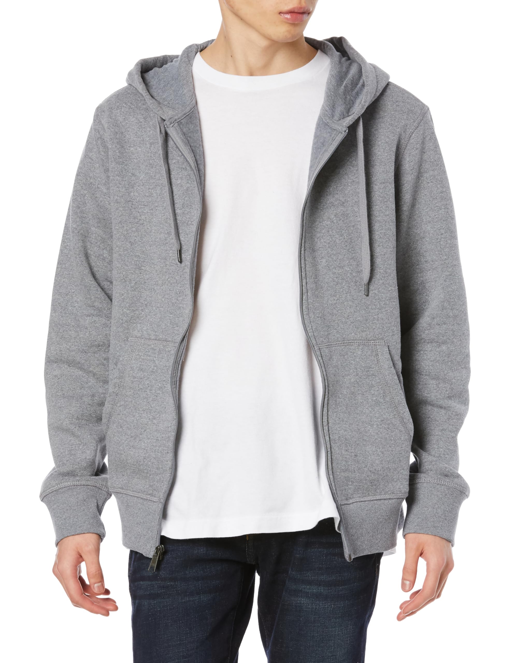 Amazon Essentials Men's Full Zip Fleece Hoodie Sweatshirt (Big & Tall Sizes Avai