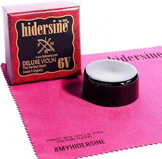 Hidersine 6V Deluxe Violin Bow Rosin – Dark/Soft - for Advanced Violinists | Deluxe 30g Rosin Cake - Formulated for Advanced Players - Handmade in the UK since 1891