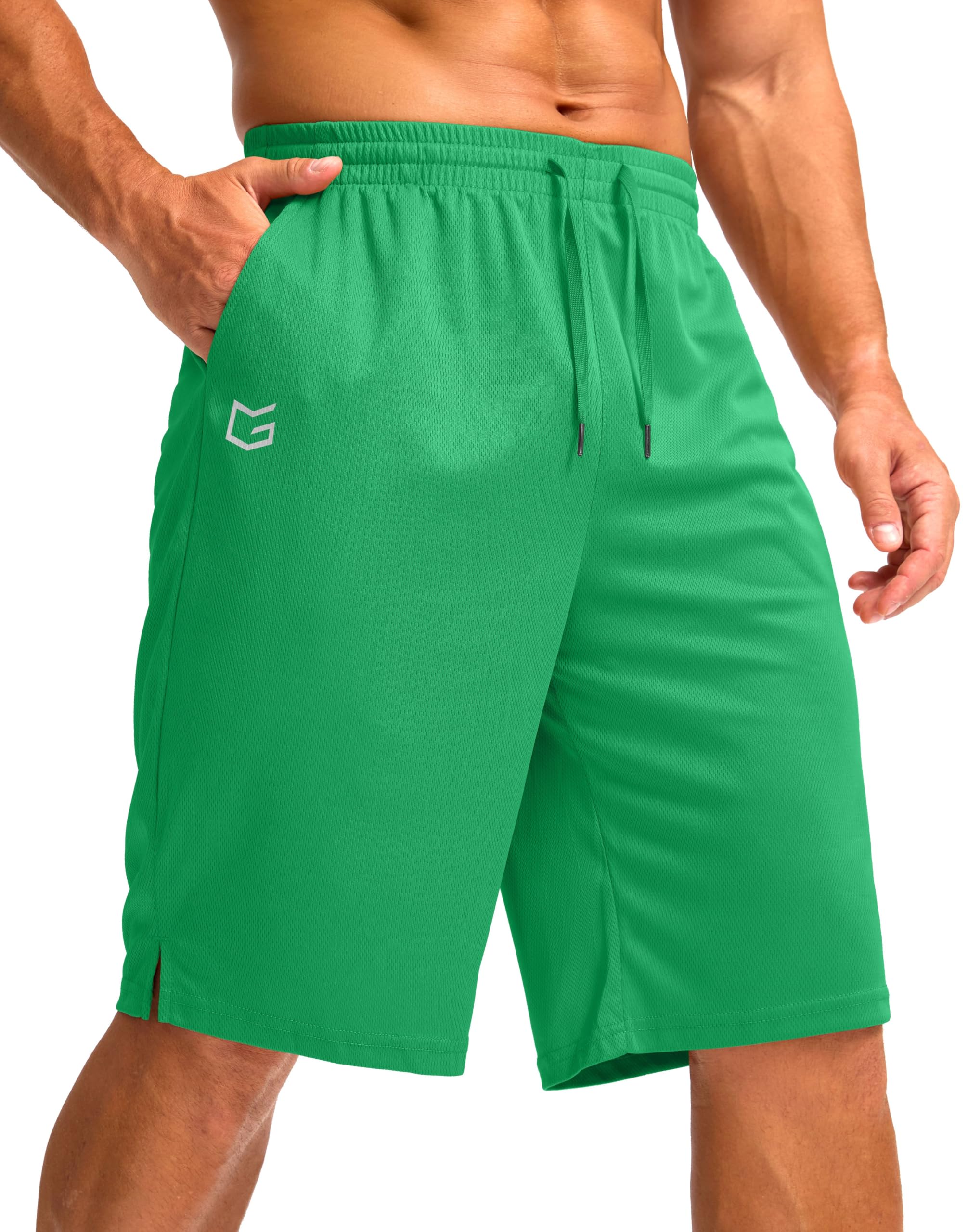 G Gradual Men's Athletic Shorts with Pockets 9"/ 11" Long Basketball Shorts
