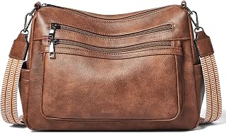 Bluome Women's Shoulder Bag, Synthetic Leather, Small Waterproof Chain Bag for Phone and Travel