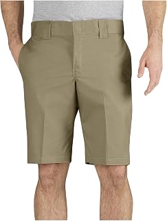 Dickies Men’s 11-Inch Slim Fit Stretch Work Shorts – Lightweight Uniform Shorts for Men with Flat Front Utility Design