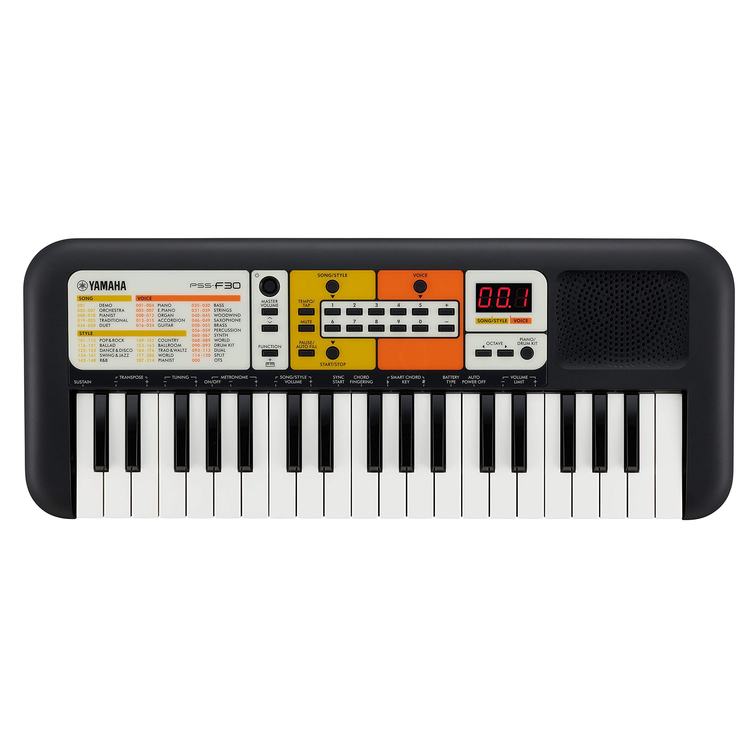 Yamaha Digital Keyboard PSS-F30 - Portable and Lightweight Digital Keyboard for 