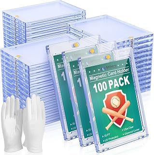 100ct Magnetic Card Holder, 35pt Trading Card Holder, U-V Protection