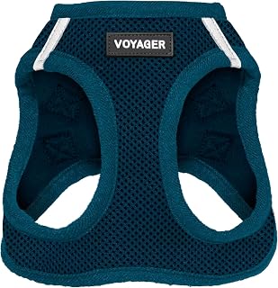 Voyager Step-In Air Dog Harness by Best Pet Supplies - All Weather Mesh Step in Vest Harness for Small and Medium Dogs, Blue, size M - Chest: 16 - 18"