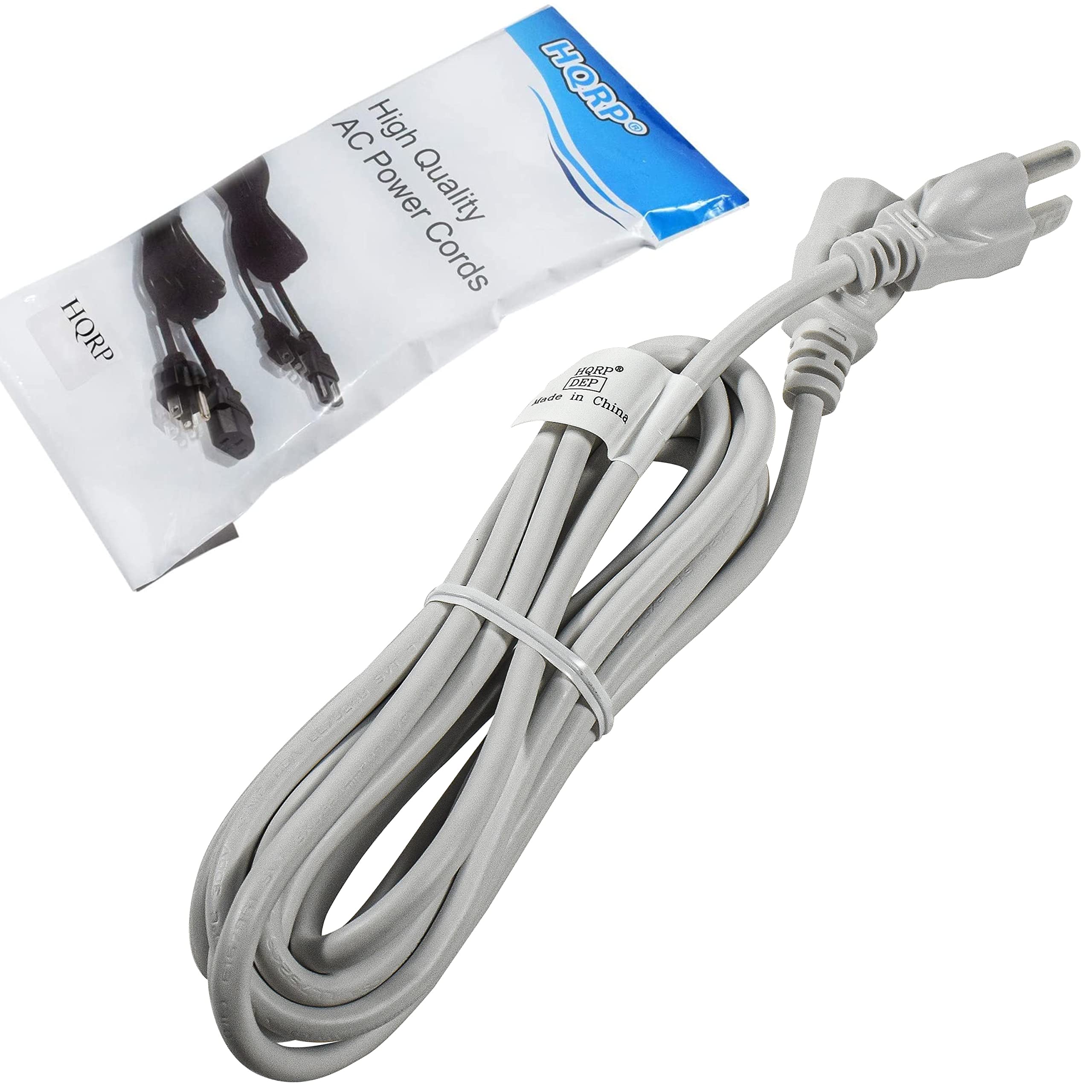 HQRP 10ft AC Power Cord fits Brother MFC-7820N MFC-7840W MFC-8220 MFC-8480DN MFC