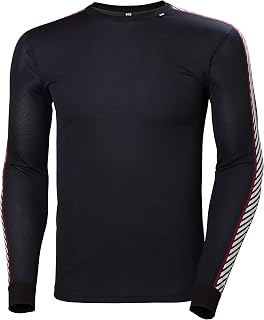 Helly Hansen LIFA Stripe Crew Men's Thermal T-Shirt – Lightweight Undershirt with Natural Elasticity