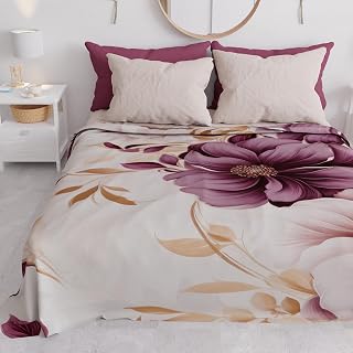 PETTI ARTIGIANI ITALIANI - Multipurpose Microfibre Sofa Cover, Stain Resistant, Dalian Design, Washable and Protector for Sofa, Bedspread and Table Cover – 260 x 270 cm – Made in Italy