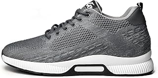 Conzuri Men’s Stylish Height Increasing Shoes – Invisible Elevator Shoes Add 2.4 Inches – Non-Slip Casual and Fashion Sneakers