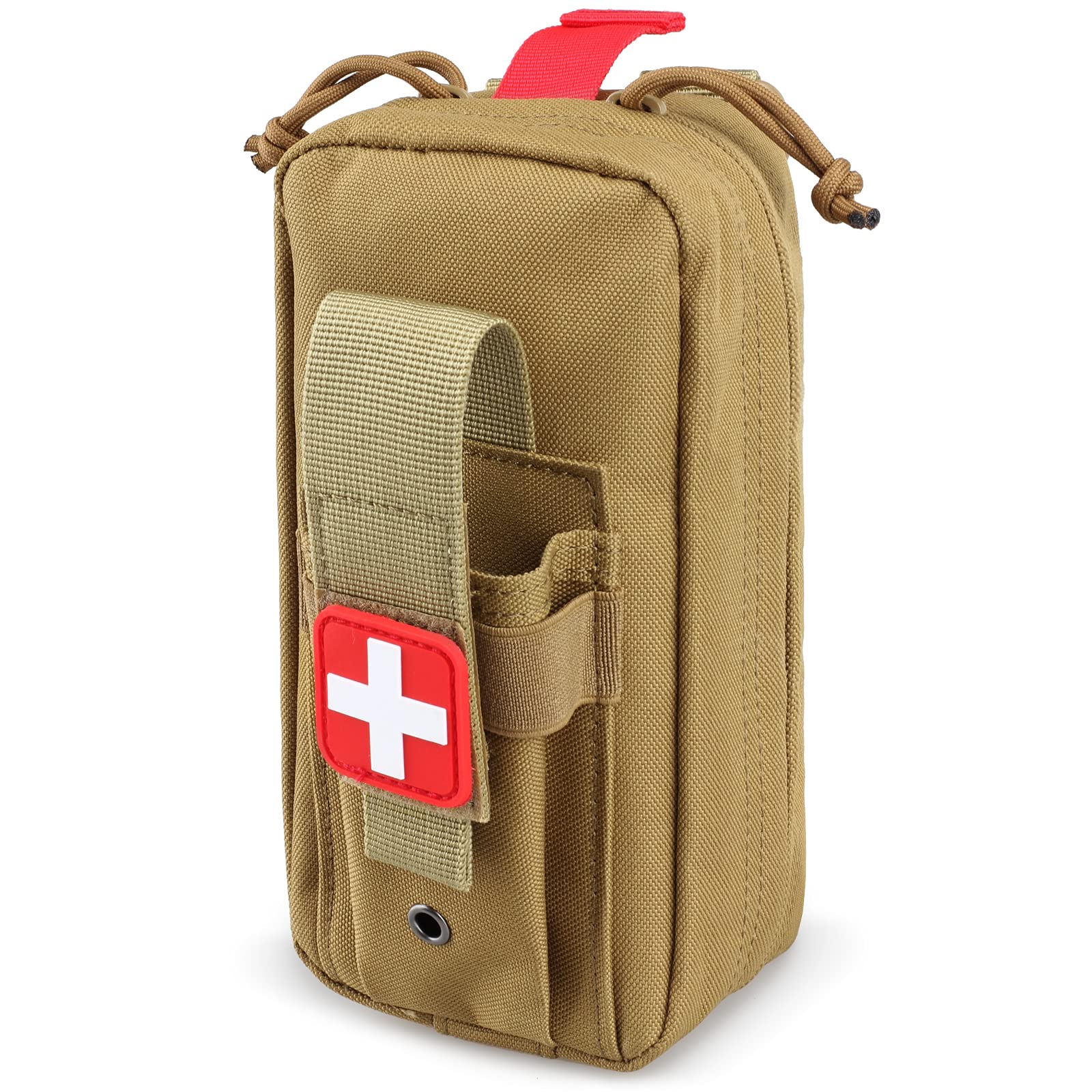 LIVANS MOLLE Medical IFAK Pouch, Tactical First Aid Pouch with Cross Patch | EMT