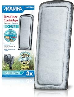 Marina A291 Slim Filter Carbon Plus Ceramic Cartridge, 3-Count, White | 3 Cartridges Each