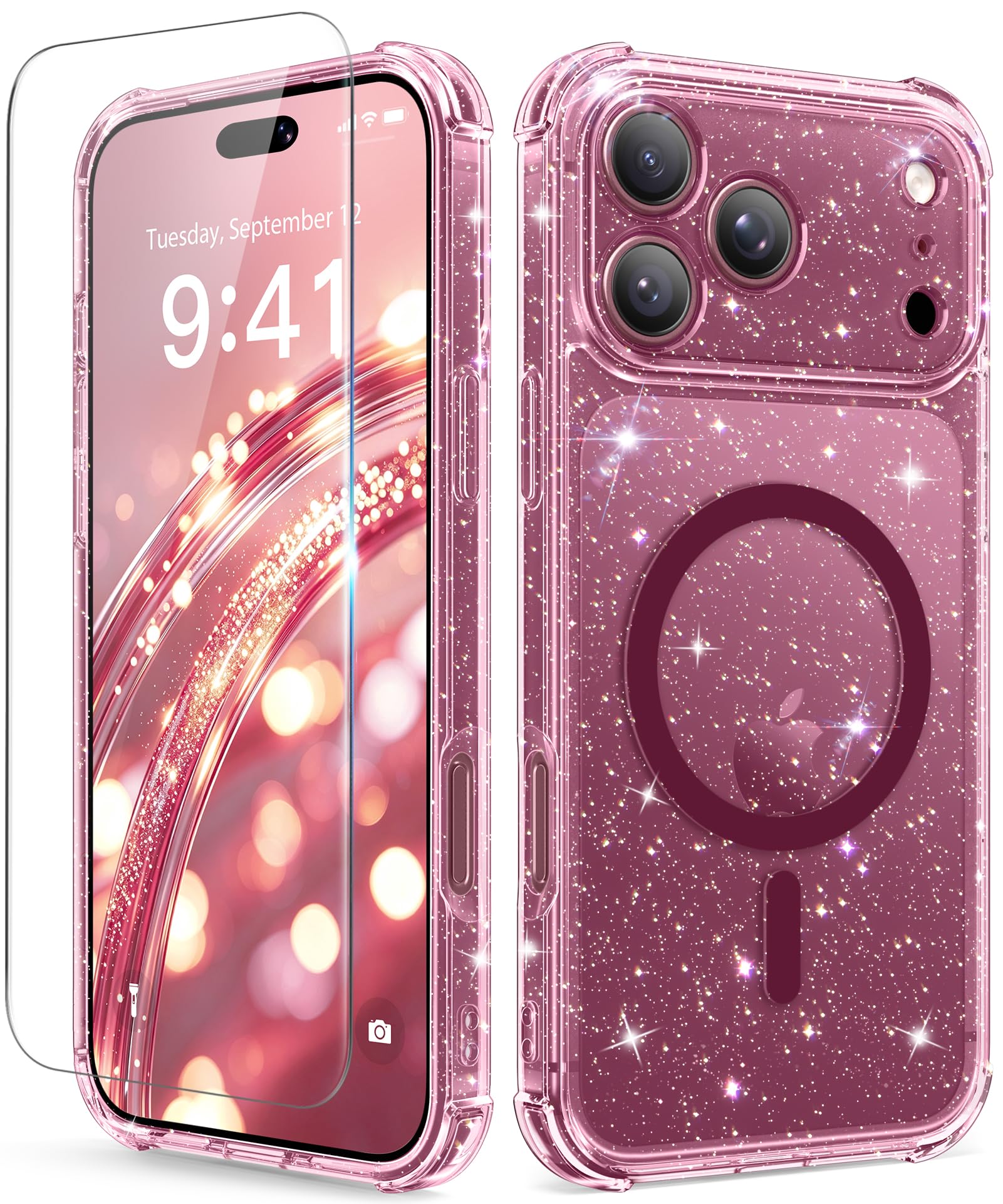 BERFY for iPhone 18 Pro Max Case/iPhone 17 Pro Max Case for Women 6.9" | Compati