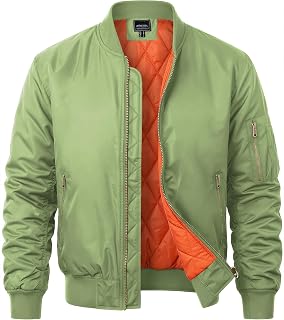 Men's Bomber Jacket Fall Winter Military Jacket and Coats Outwear