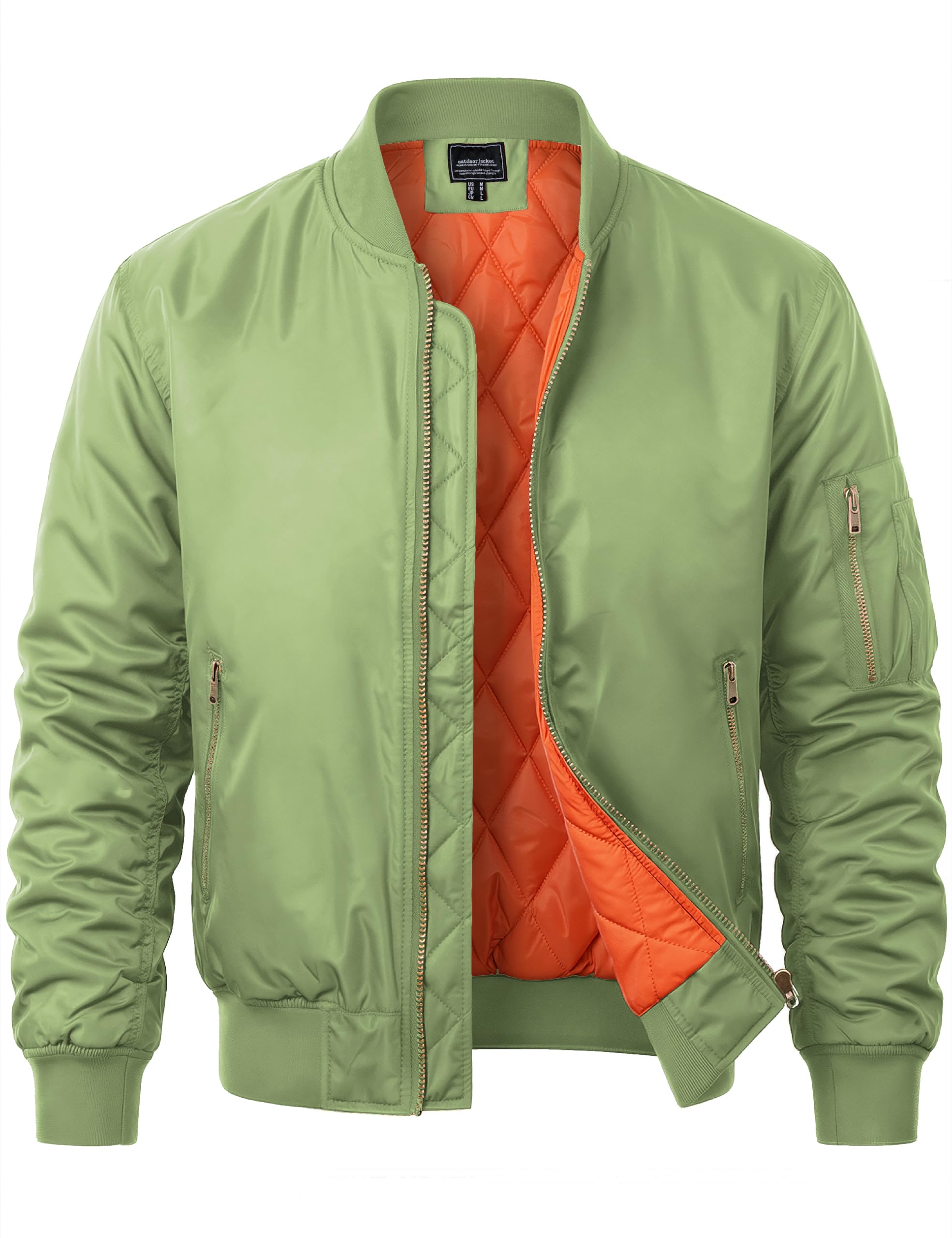 Men's Bomber Jacket Fall Winter Military Jacket and Coats Outwear