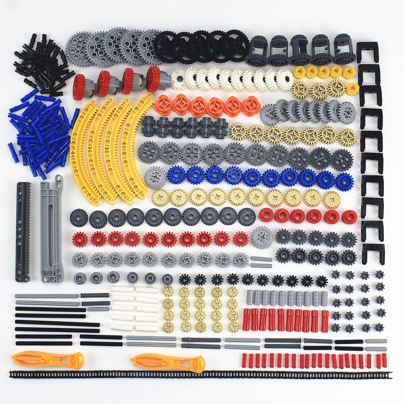 496 Pcs Technical Parts Building Blocks Gears Axle Pin Connector Compatible with