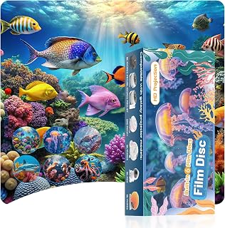 Galaxy Projector Pro Disc,Upgrade Ocean-Themed 6 Realistic Film Discs,4K Ultra HD Projector Slides,Night Light Projector Starry Sky Lamp (Device Not Included)-6 Disc Set