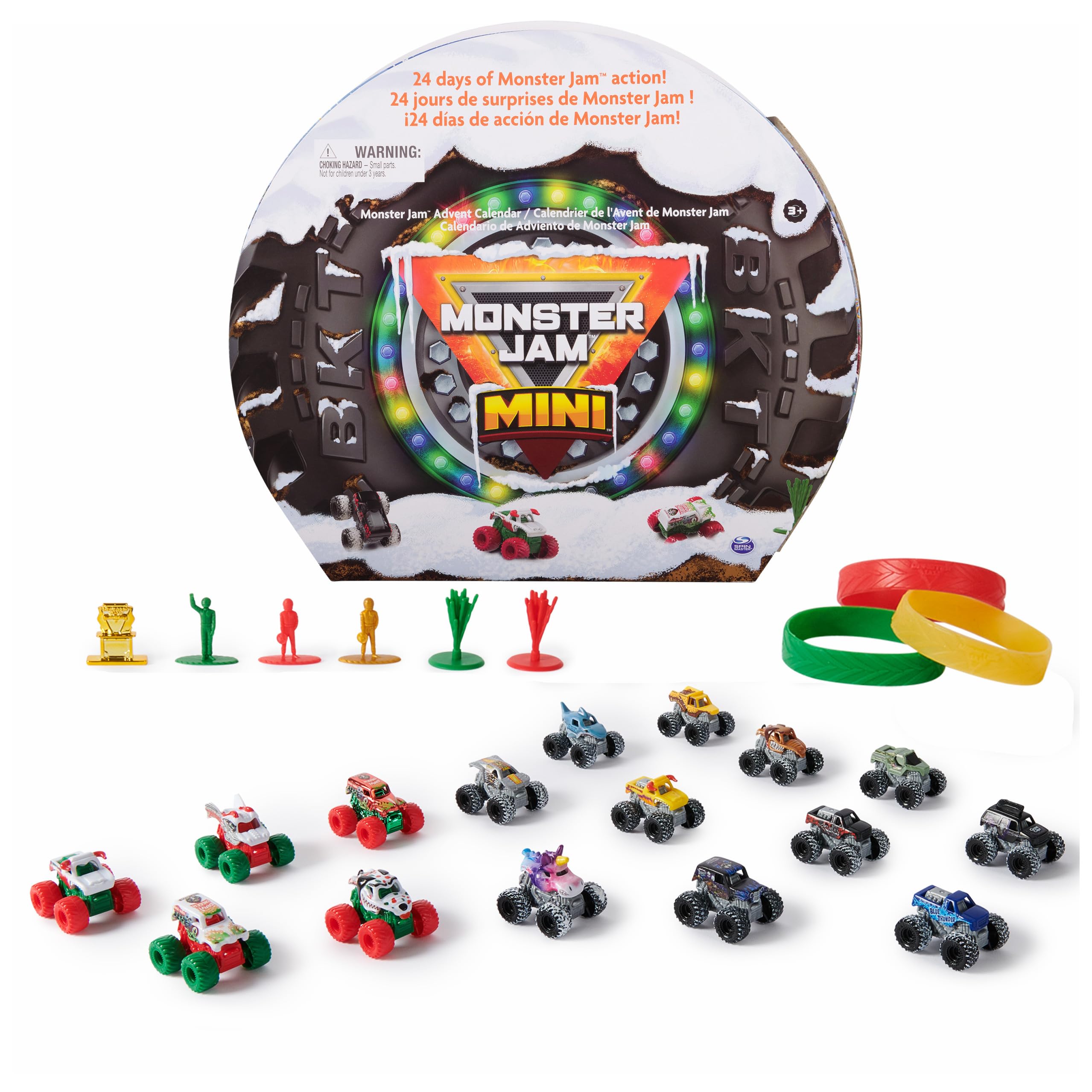 Monster Jam Mini Christmas Advent Calendar, 24 Days of Mini Monster Trucks and A