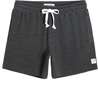 maamgic Mens Athletic Gym Shorts 5/7" Elastic Waist Casual Pajama Pocket Jogger Men Workout Short Pants