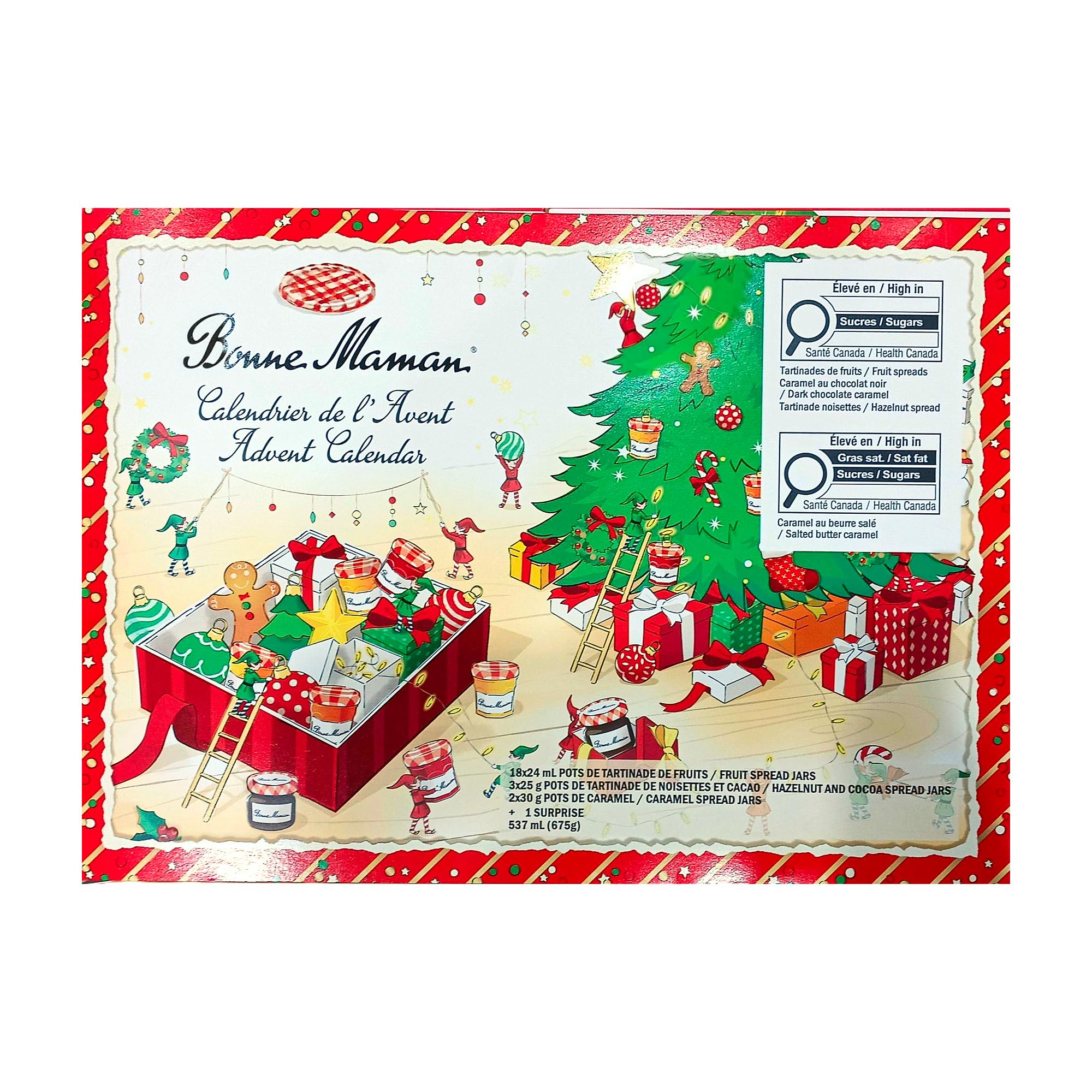 Bonne Maman Advent Calendar 2026, 23 Mini Jam Jars + 1 surprise | Canadian Versi
