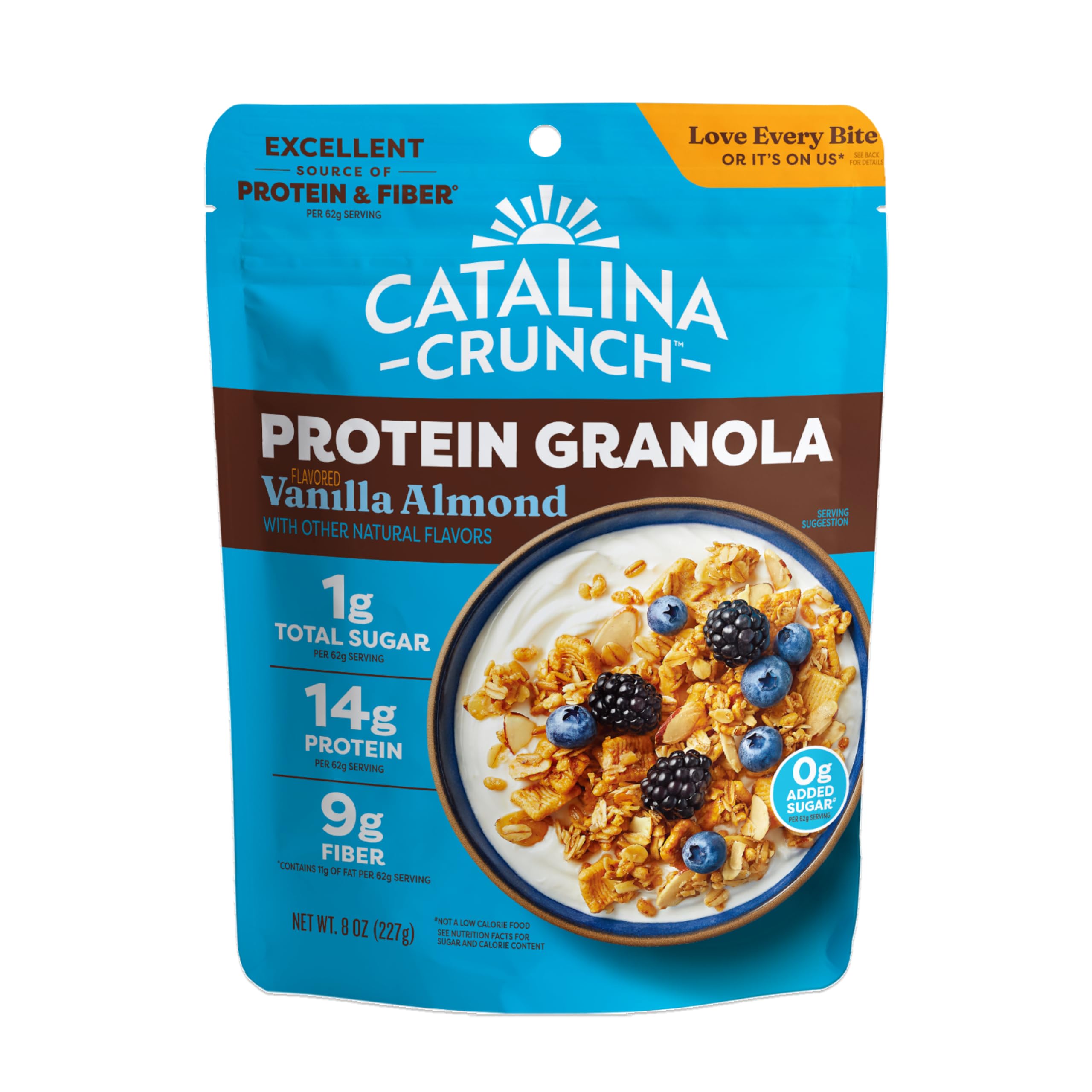 Catalina Crunch Protein Granola, Vanilla Almond, 8 oz Bag (Pack of 1) | Low Suga