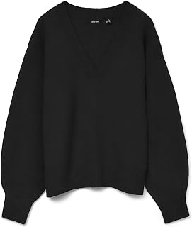 VERO MODA LS V-Neck Vmboom Noos Women's V-Neck Pullover