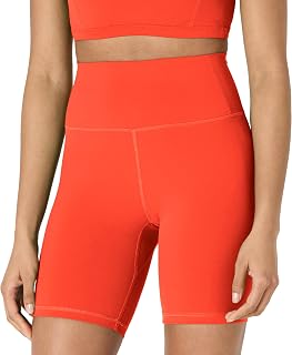 Amazon Essentials FormFlex Ultra Soft Active Cycling Shorts with Pockets, High Waist
