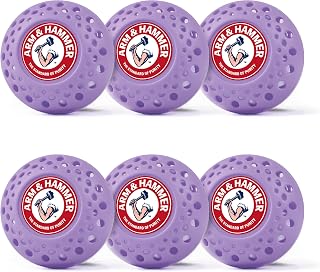 Arm & Hammer OdorBusterz Odor Eliminator Balls, Lavender, 6 Count - Baking Soda Odor Control for Closets, Drawers, Hampers & Small Spaces