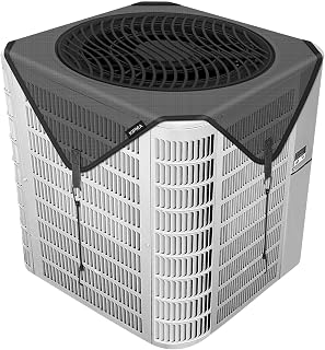 Kipiea Central Air Conditioner Mesh Covers for Outside Units, Top Universal Upgrade Mesh Outdoor AC Unit Cover Defender for All Seasons (36" x 36")